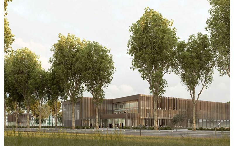 Complexe Sportif le Gallo, Boulogne Billancourt Maitre d’œuvre : Cabinet Bruno MADER Mandataire : Groupement VINCI (GTM – SOGEA NO) Construction d’un complexe sportif à Boulogne Billancourt